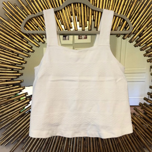 Zara Tops - Cropped Zara White Tank Blouse